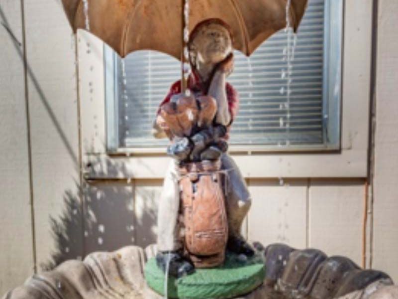 Golfer for the garden  water feature.