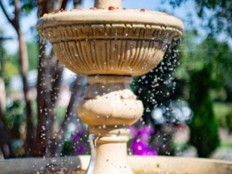 Two tier water fountain for the garden.